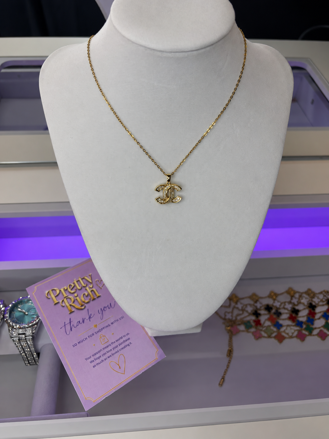 Double C Luxe Necklace