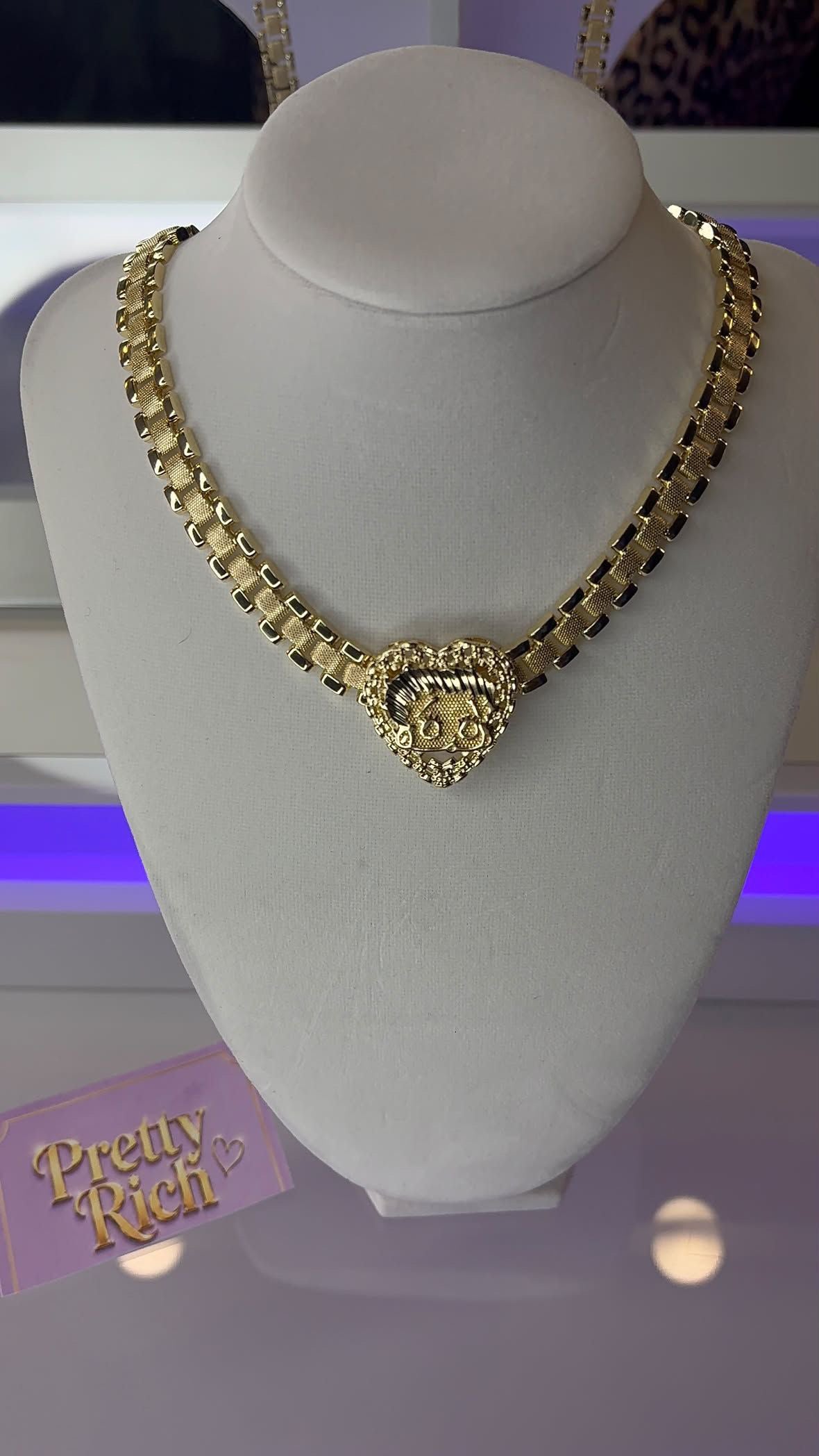 Boop Baby Retro Sweetheart Heart Necklace