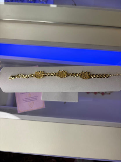 Triple Kitty Bracelet