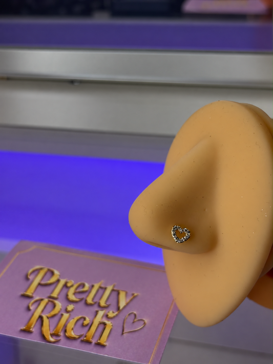 Tiny Love Sparkle Nose Ring