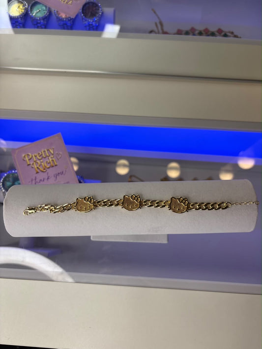 Triple Kitty Bracelet