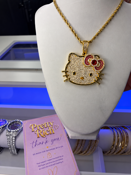 Pretty Kitty Iced Pendant